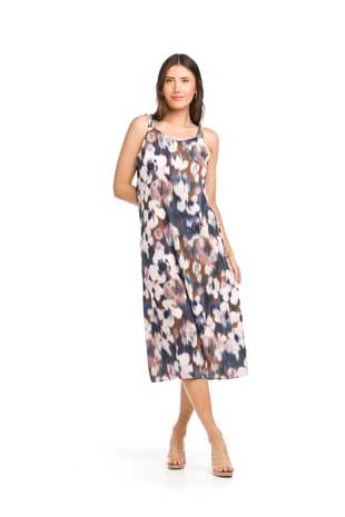 PD-16686 - WATERCOLOUR FLORAL SATIN FINISH SLIP DRESS WITH KNOTTED STRAPS - Colors: AS SHOWN - Available Sizes:XS-XXL - Catalog Page:27 